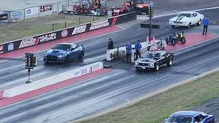 Shelby vs Camaro Club clash Bandimere