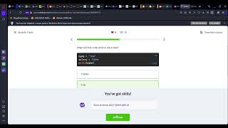 09 Module 1 Quiz | Introduction to Python | Sololearn