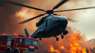 Revolutionizing Firefighting Meet the Large Fire Truck Cargo Helicopter!