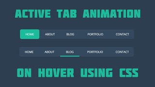 Animated Navigation Menu Bar Using Html Css Menu Hover Animation Animated Navigation Menu Bar Using Html Css Menu Hover Animation