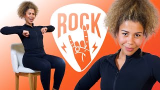 Classic Rock Sitting Dance Workout [Full Body Chair Exercises]