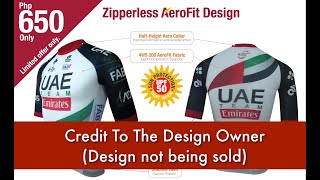 Zipperless AeroFit Cycling Jersey Design