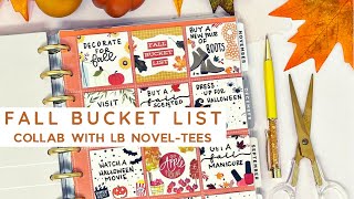 PLAN WITH ME | FALL BUCKET LIST 2021| COLLAB WITH LB NOVEL-TEES | THE HAPPY PLANNER