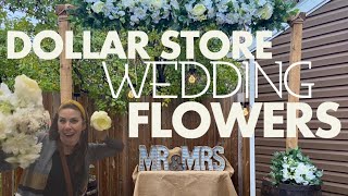 DOLLAR STORE WEDDING DECOR - DIY WEDDING FLOWERS / DECORATION IDEAS