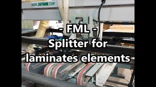 ZAFFARONI - Splitter for laminates series FML - Sezionatrice in linea per laminati serie FML