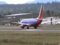 Southwest Airlines Boeing 737-800 take off from PDX