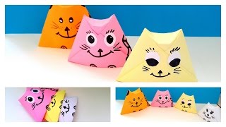 Origami İle Kedi Yapımı - How to make a cat with origami