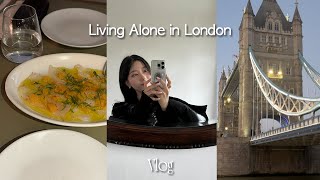 Eng sub) [🇬🇧Vlog] 20대 후반 영국유학생 브이로그 | 영국에서 집구하기, 런던 뷰잉, 스페어룸, 런던 맛집 추천, 타워브릿지 야경 | 민희수Heesoo