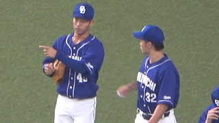 コミュニケーションを多く取っている石垣＆土田の二遊間コンビ (2022/08/13)