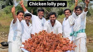 250 PIECE CHICKEN LOLLIPOP | CRISPY HOT CHICKEN | out door cooking in nature |