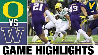 #4 Oregon vs Washington | College Football Highlights