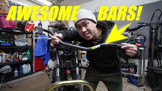 Awesome Motorcycle Handlebars | Kawasaki Ninja 650R Supertwin Build