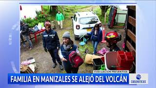 Familia tuvo que abandonar su casa por posible erupción del volcán Nevado del Ruiz