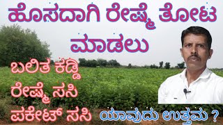 ಹೊಸದಾಗಿ ರೇಷ್ಮೆ ತೋಟ ಮಾಡಬೇಕೆ ? new mulberry  Plantation