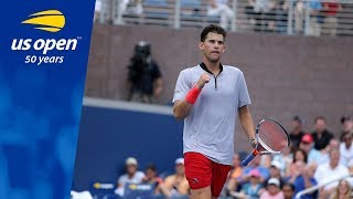 Dominic Thiem Outlasts American Taylor Fritz in Grandstand