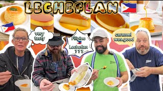 American trying FILIPINO Lecheflan #Lecheflan #Custard cake #food