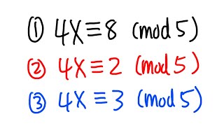 Solving congruences, 3 introductory examples