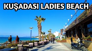 KUŞADASI TÜRKIYE VIRTUAL TOUR | LADIES BEACH | 8 February 2025 | 4k UHD 60fps