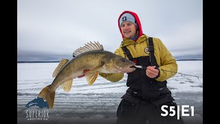 Northern Minnesota Walleyes - Under Ice | S5E1 | Superior Angling T.V.