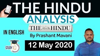 English 12 May 2020 - The Hindu Editorial News Paper Analysis [UPSC/SSC/IBPS] Current Affairs