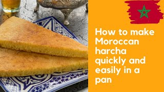 Cooking Moroccan Harcha in the Pan 2022  طريقة تحضير الحرشة المغربية في المقلاة