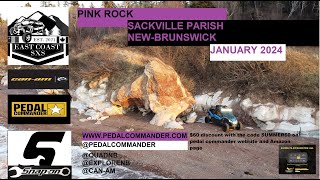 PINK ROCK WINTER ADVENTURE #canam  #scenicviews  #waterfront #explorenb #pedalcommander