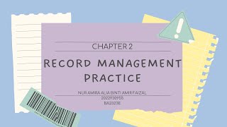ASM501 - CHAPTER 2 | INDIVIDUAL VIDEO PRESENTATION