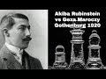 The Art of Attack | Akiba Rubinstein vs Geza Maroczy: Gothenburg 1920