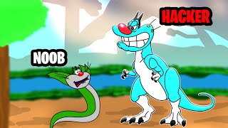 oggy and jack getting evolution |  in roblox animal evolution | masti gameplay