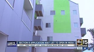 Mesa accepting applications for section 8 housing