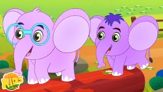 Ek Mota Hathi, एक मोटा हाथी, Hindi Rhyme and Elephant Song for Kids