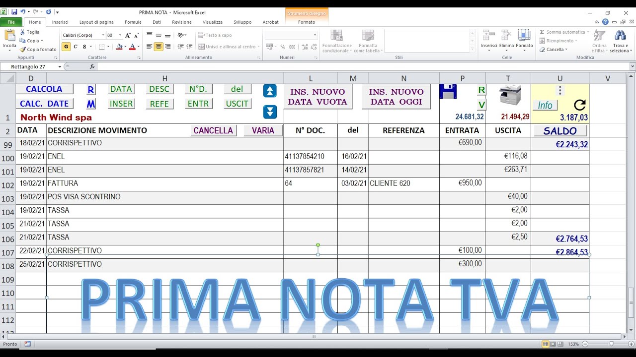 File Prima Nota Excel Communication Ec 1760 2000