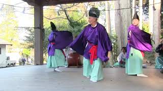 西寒多神社　新春奉納神楽　羽田神楽『五穀舞』その３