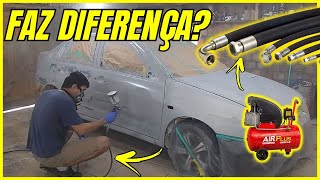 MANGUEIRA CERTA PARA PINTAR CARROS EM CASA! (Com compressor pequeno)