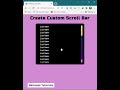 Create Scrollbar in CSS | Custom Scrollbar | Html | CSS | #html #css #scrollbar #meltango