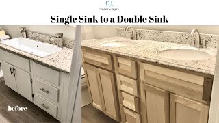How we easily converted a single sink to a double sink
