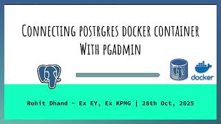 Connecting PGAdmin with Postgres Container