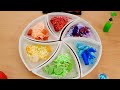 Rainbow - Mixing Makeup Eyeshadow Into Slime! Special Series 96 Satisfying Slime Video