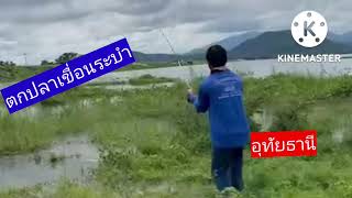 ตกปลาเขื่อนระบำ  อุทัยธานี