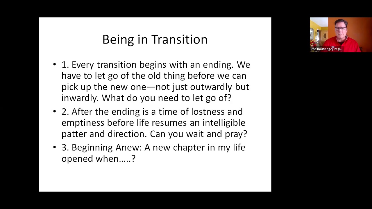 Discussion Of Transitions: Making Sense Of Life's Changes By William ...