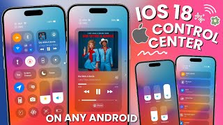 New iOS 18 Control Center with working features on any Android