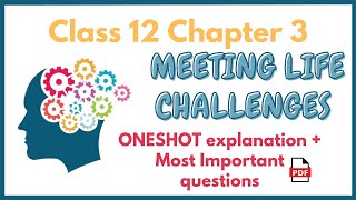 Class 12 Psychology Chapter 3 One shot | Meeting Life Challenges | MOST IMP QUESTIONS |