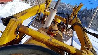 Damn Cold And Dead Batteries!....Plowing Snow In Vermont On The Big Case Tractor