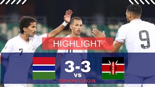 HIGHLIGHTS|GAMBIA 3-3 KENYA |2026 FIFA WORLD CUPQUALIFIERS|MR.DEE AFRICA