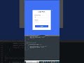 Form validation in JavaScript || html css and JavaScript project for beginners #shorts #trending