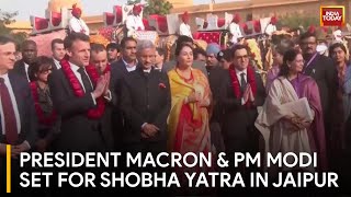 French President Macron in Jaipur for 75th Republic Day Celebrations