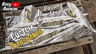 Pasang Striping Custom Transparan