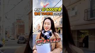 투자금 6000만원! 월세 720만원 다가구 놓치지 마세요^^ ㅣ월세모닝콜TV 세연쌤