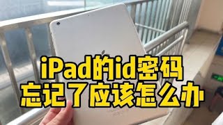 iPad 的id密码忘记了怎么办？#ipad #苹果账号的密码忘了怎么办