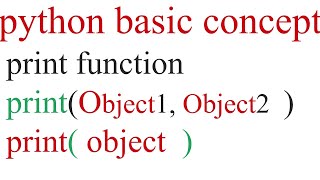 python 3 print function in urdu | hindi | how does print function work in python. object in python.